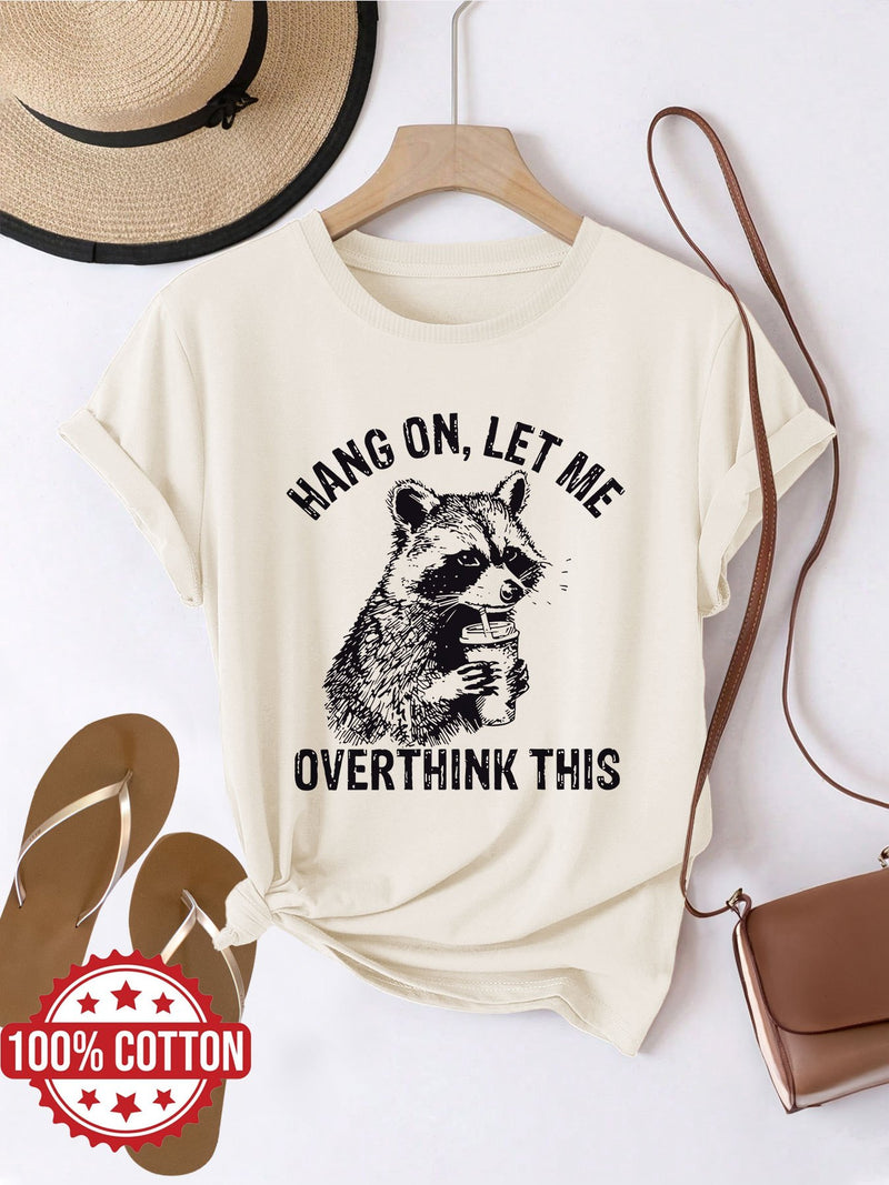 Women’s Graphic Print T-shirt, Short Sleeve Crew Neck Casual.