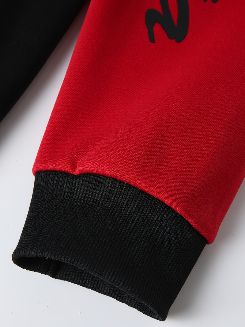 Men's Casual Sports Two-Piece Set Includes a Hooded Sweatshirt And Pants.