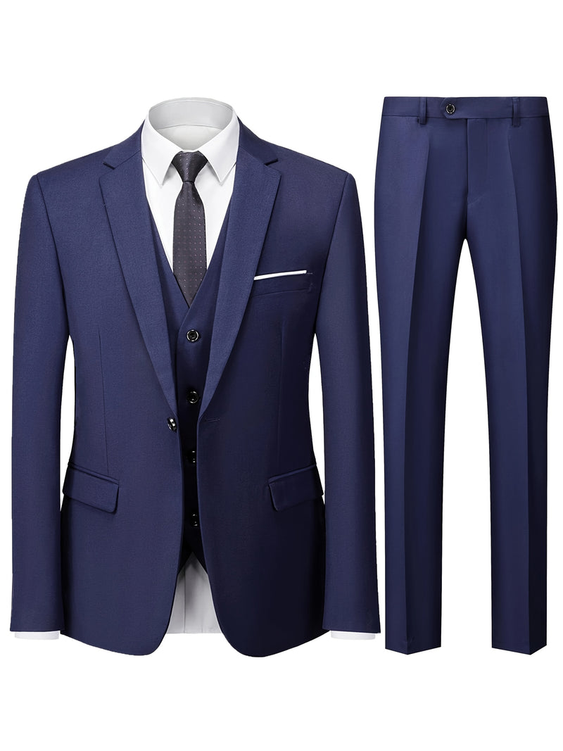 Set of 2 Men'S Formal And Wedding Suits,Tailored Jacket And Dress Trousers.