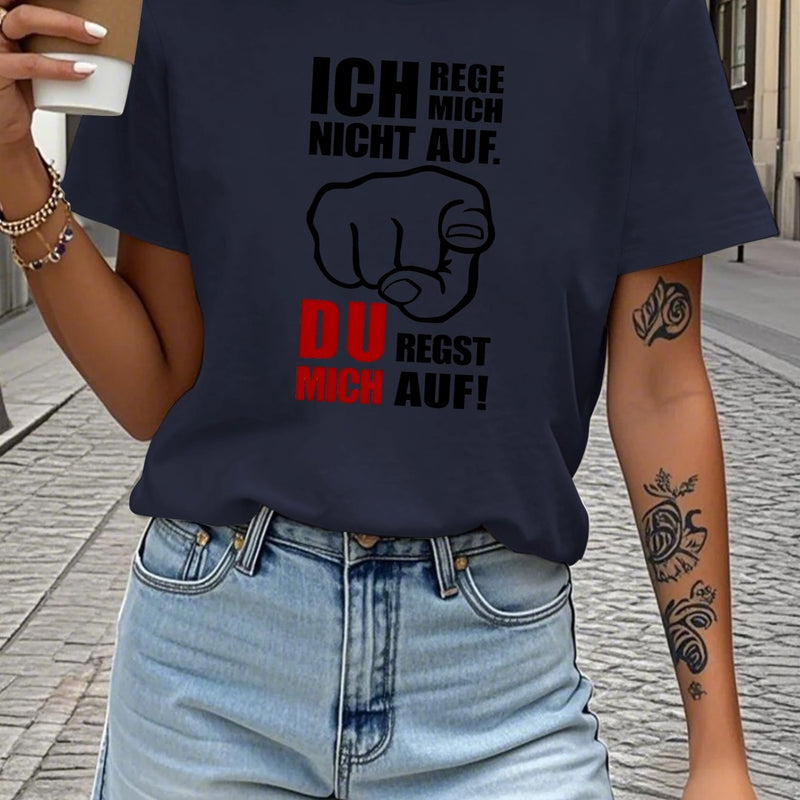 Women's Funny German Saying T-Shirt.
