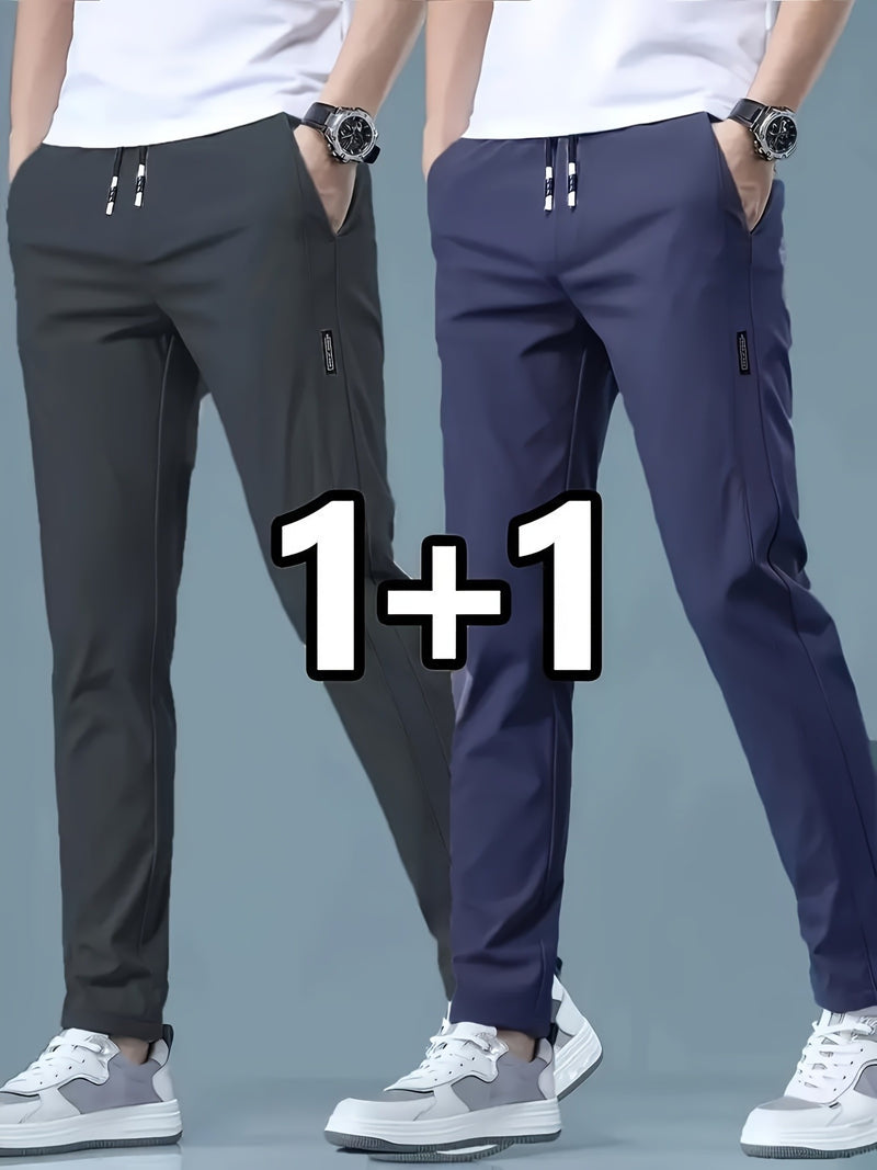 2-pcs Men's Quick-Dry Breathable Jogger Pants.