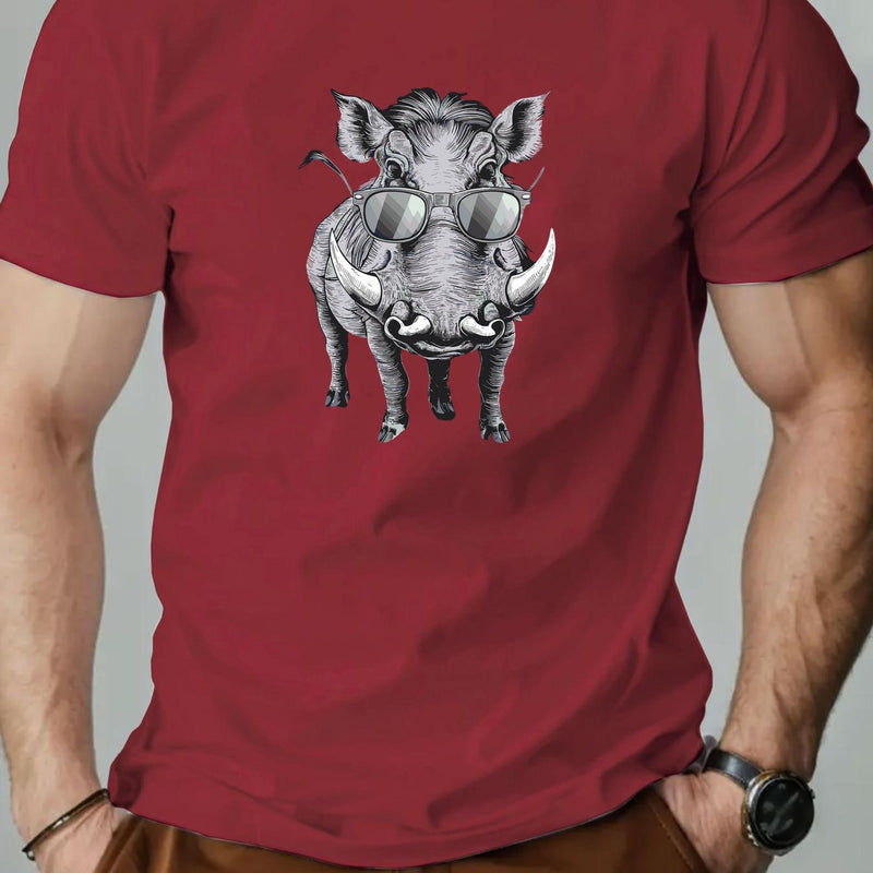 Men's Fashion Casual Crew Neck Short T-Shirt.