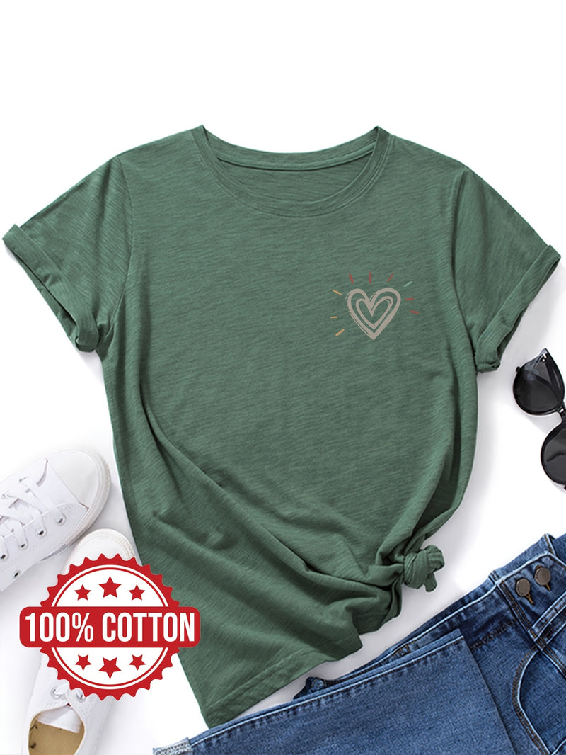 Women's "Love" Graphic Print T-Shirt.