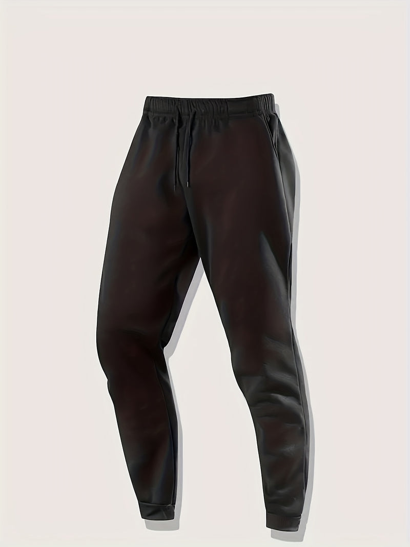 A Pair of Men's Casual Mid-Waist Sports Pants.