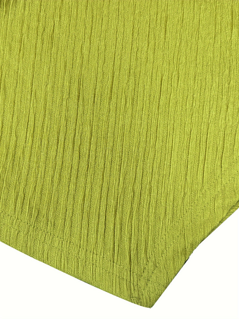 Women's Solid Color Pleated Fish Tail Skirt Set for Export.