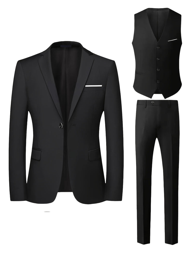 Stylish 3pcs Men's Suit.