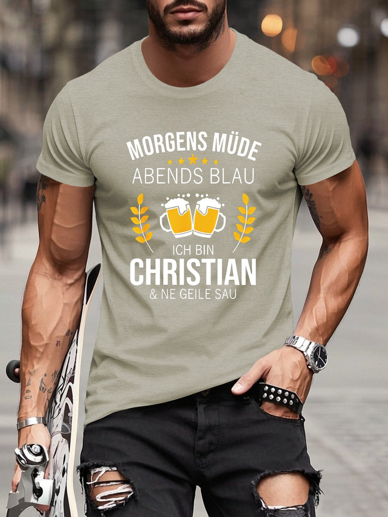 Men's Short Sleeve T-Shirt for Summer.