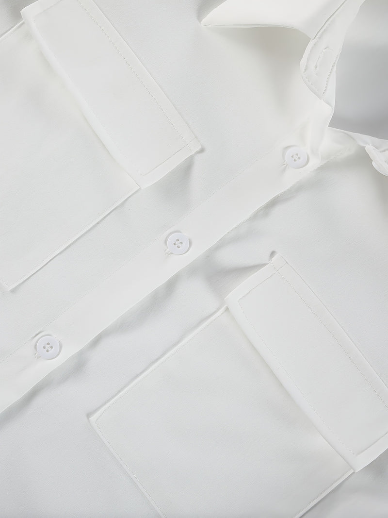 Women's Elegant and Stylish Casual Commuter Color-Matching Outfit Set.