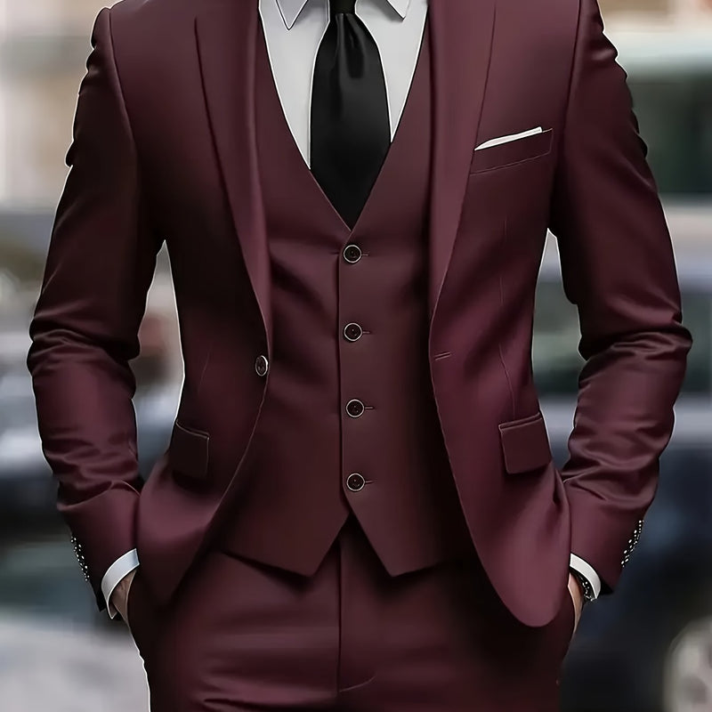 High-End Three-Piece Suit for Men.