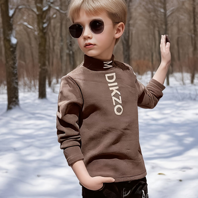 Autumn/Winter Children's Base Layer Shirt, New Heated Long-Sleeve T-Shirt.