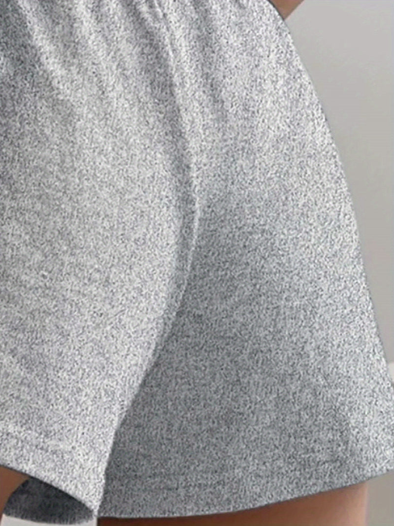 Women's Casual Graphic Print T-Shirt and Shorts.