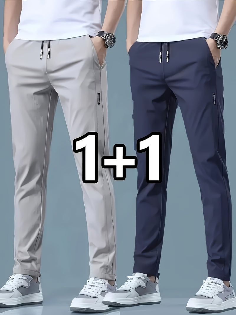 2-pcs Men's Quick-Dry Breathable Jogger Pants.