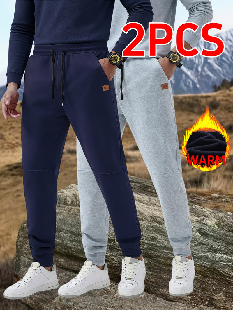 2pcs Men's Autumn Winter Casual Pants.