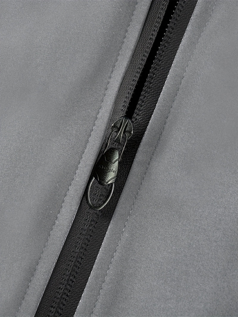 Men'S Casual Bomber Jacket | Spring-Autumn, Non-Stretch, Baseball Collar.