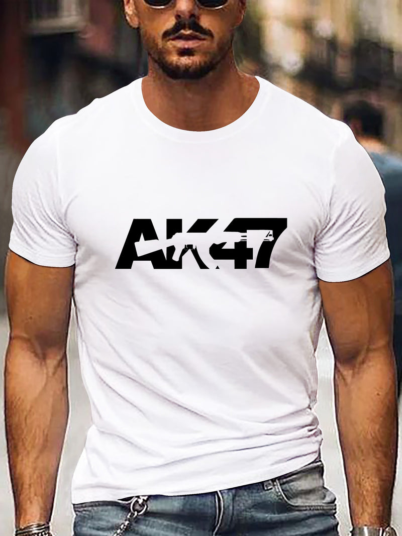 Men's Casual Short Sleeve T-Shirt.