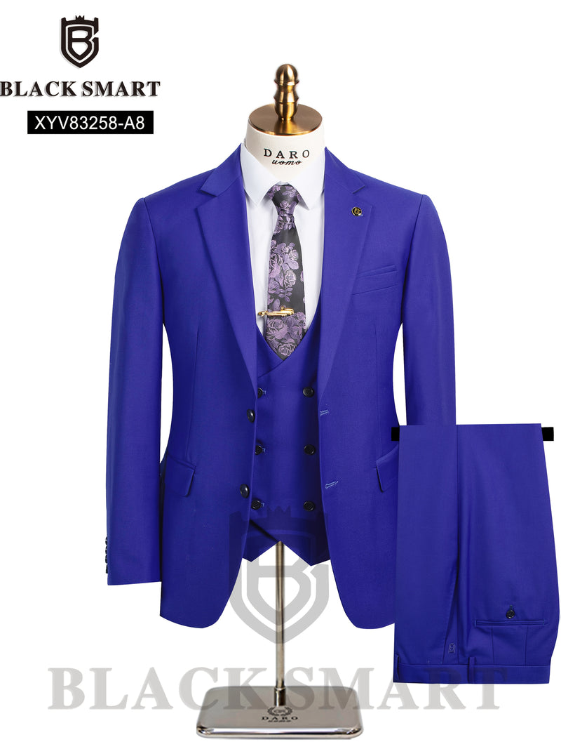 Business Casual 2-Button 3pcs Suit Set.