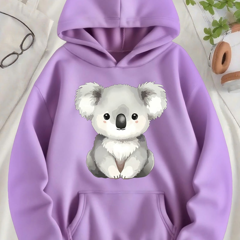 Women's Hooded Pullover with Pocket.