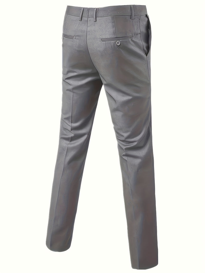 Men'S Premium Two-Piece Suit - Tailored Business Casual Blazer And Trousers.