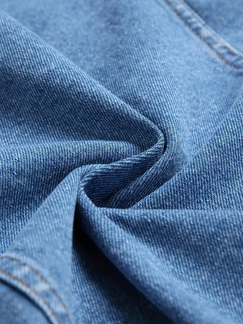 Men's Light Blue Washed Denim 2pcs Set.