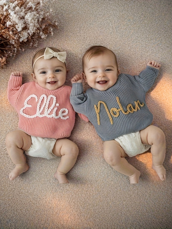 Customizable Girls' Casual Sweater.