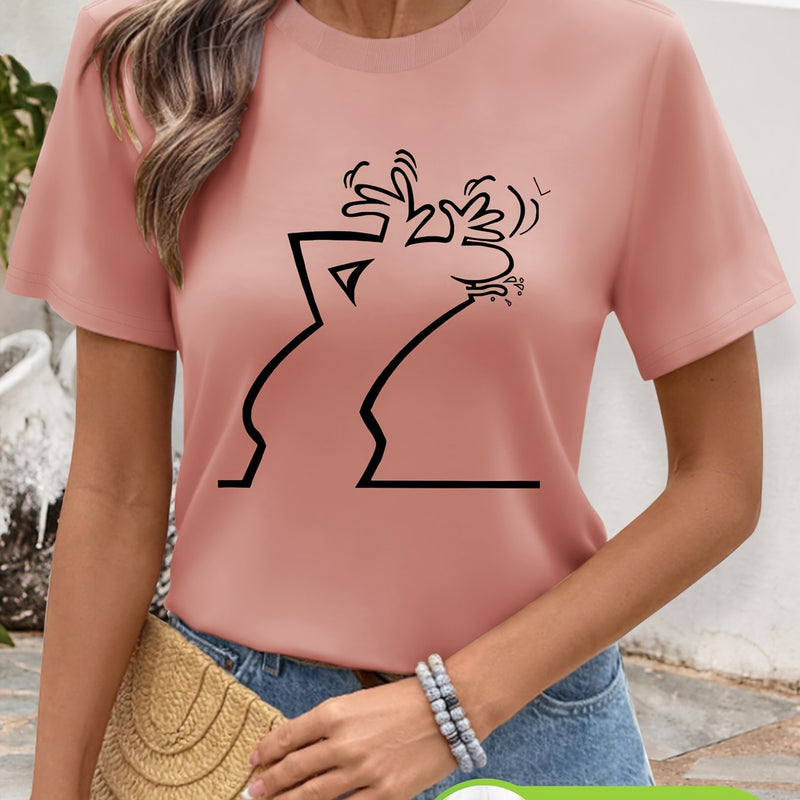 Women’s Geometric Print T-Shirt.