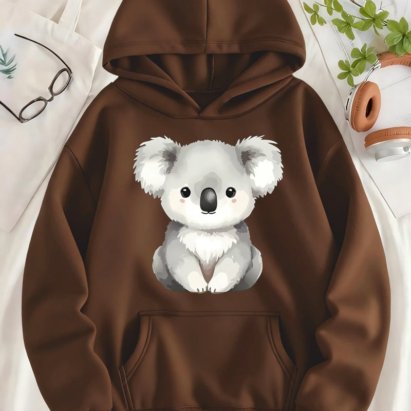 Women's Hooded Pullover with Pocket.