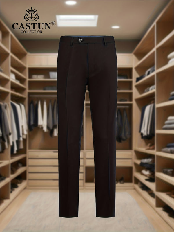 A 2pcs Slim-Fit Suit Set for Men, Suitable for Light Business.