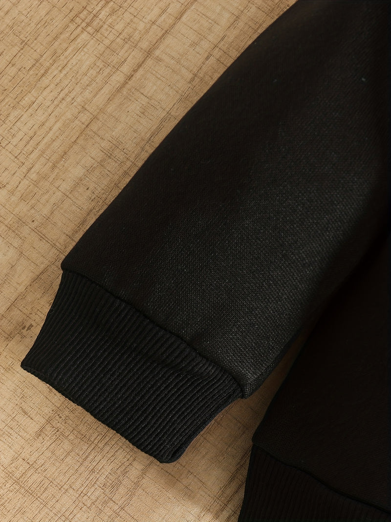 3pcs Set - Kids Autumn/Winter Long Sleeve Pullover Top + Elastic Waist Pants.