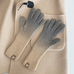 Fashion Winter Warm Gradient Gloves