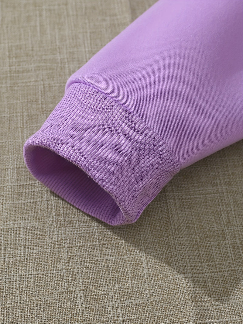 Women’s Fashion Hoodie Featuring a Cartoon Cat Letter Print Design.