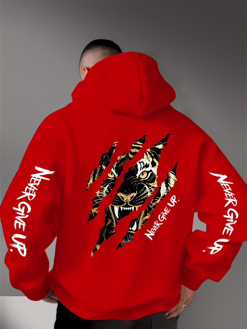 Men's Casual Personality Hooded Sweatshirt.