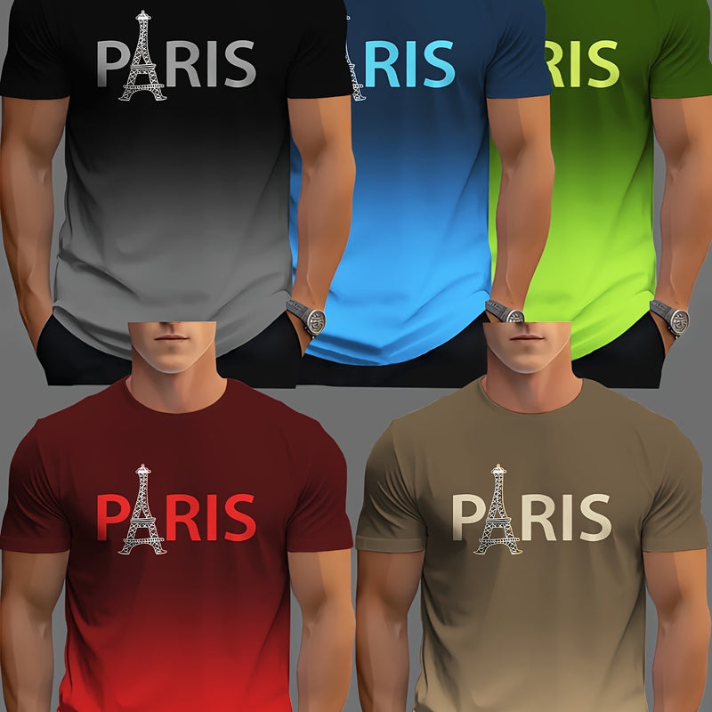 Men's Novelty T-Shirt 5pcs Set.