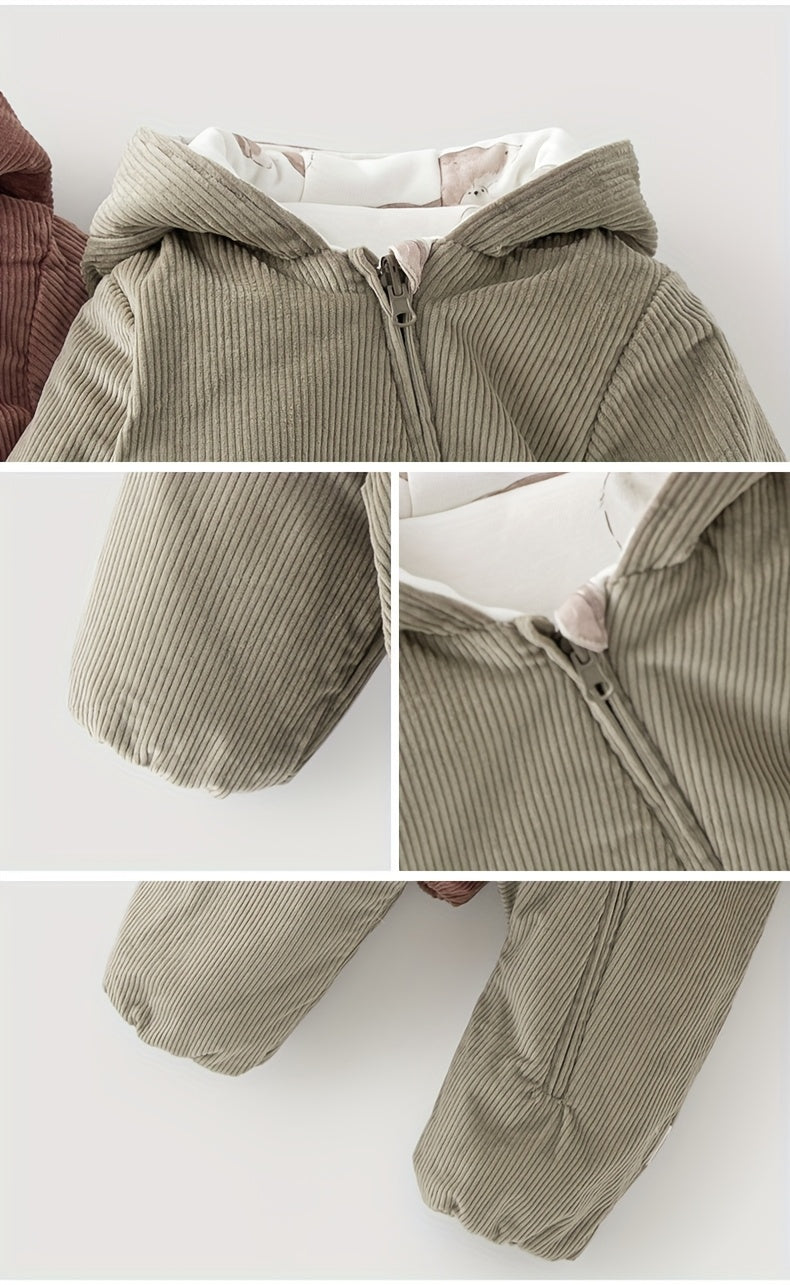 Gurcooc's Unisex Baby Onesie Is Made of Thick for Winter Warmth.