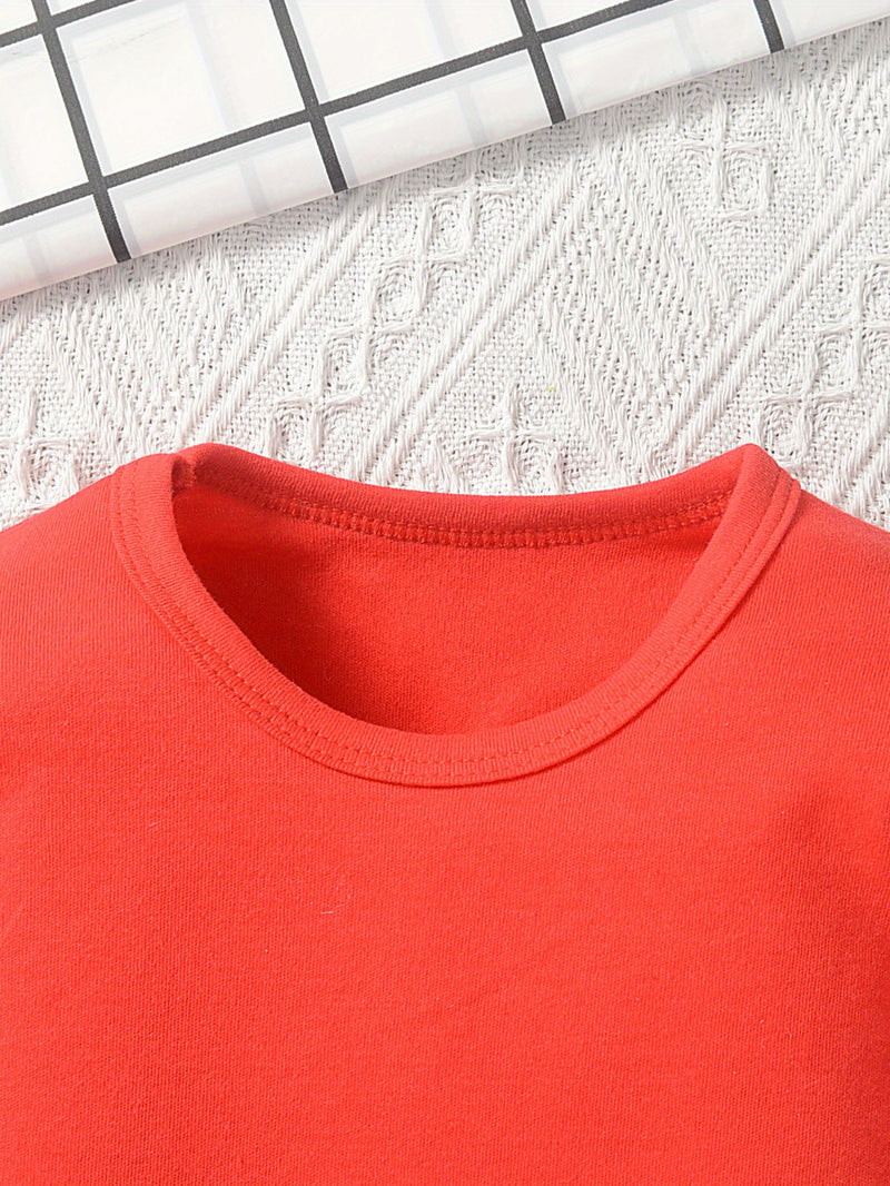 Pure Long-Sleeve Print Bodysuit, Casual Long-Sleeve Jumpsuit for Autumn.