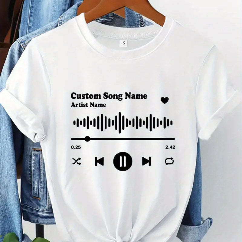 Women’s Custom Music Artist T-Shirt.