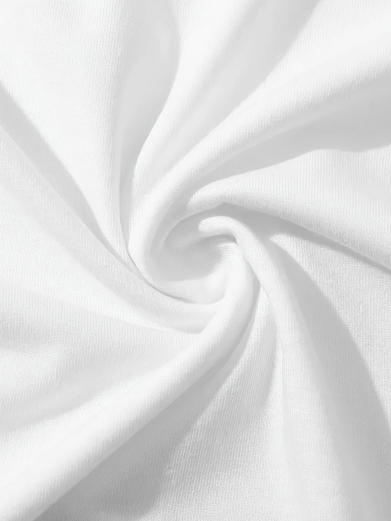 Men's Casual Street Style Angel Graphic T-Shirt.