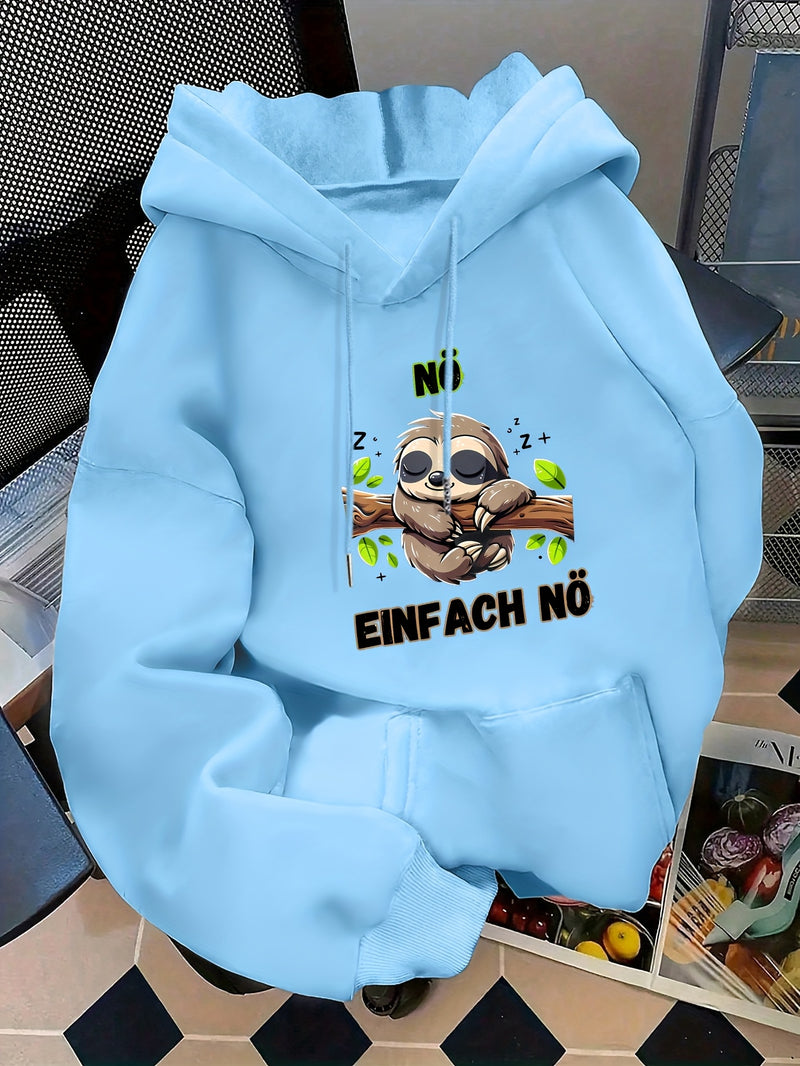 Women's casual hoodie for swear. Fall/winter style with long sleeves.