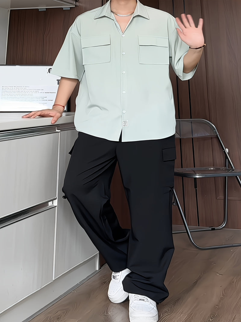 A Two-Piece Men's Casual Outfit.