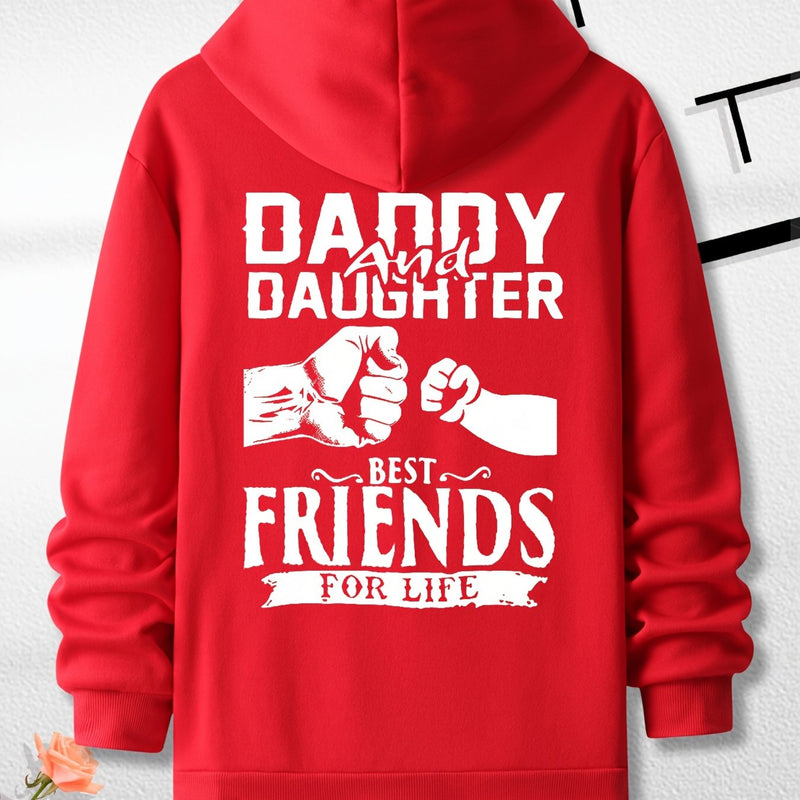 Men's Hooded Sweatshirt with Fashionable Print Design.