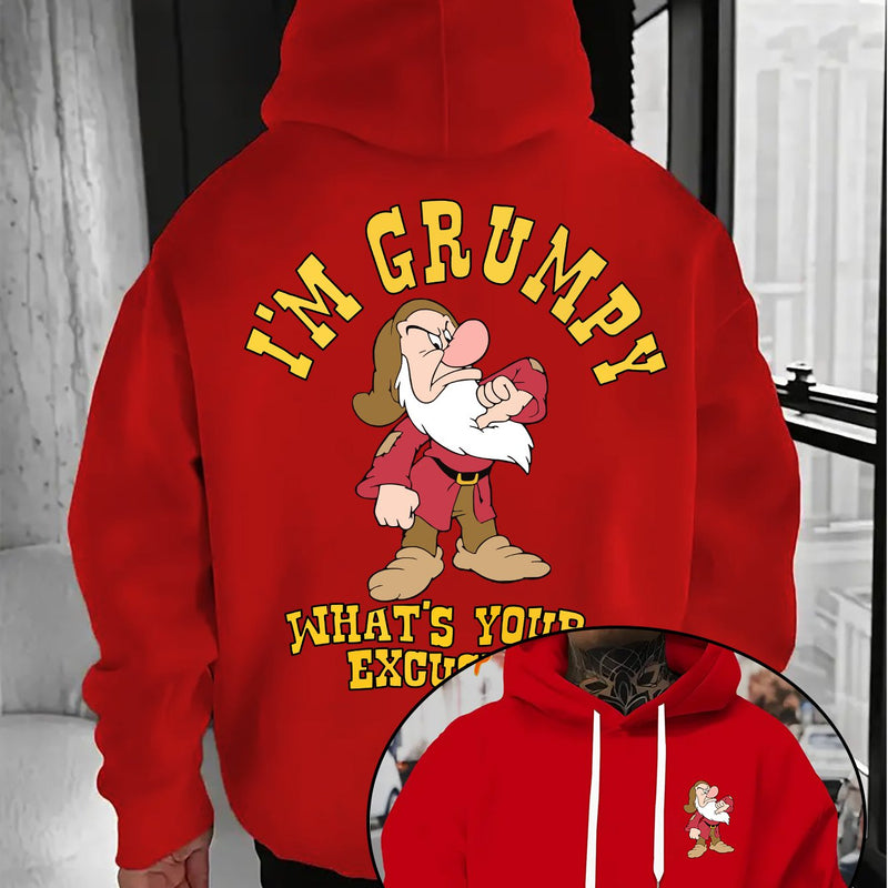 Men's Hoodie - Seven Dwarfs Cartoon Cute Pattern Hoodie.
