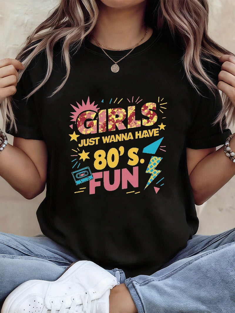 Women's Retro 80s Cassette Tape T-Shirt.