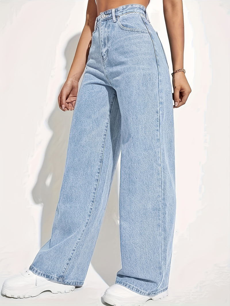 Women's Fashion Stretch Washed Denim Pants.