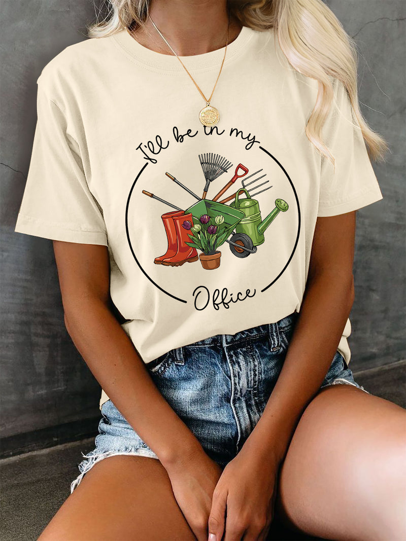 Women's Tops Hand-Painted Style,Short-Sleeve T-Shirt