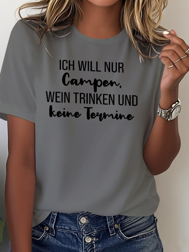 Women's T-Shirt with Short Sleeves.