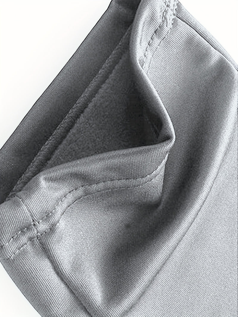 Men's Tracksuits 2pcs Set - Stand Collar Ribbed Hem Sportswear.