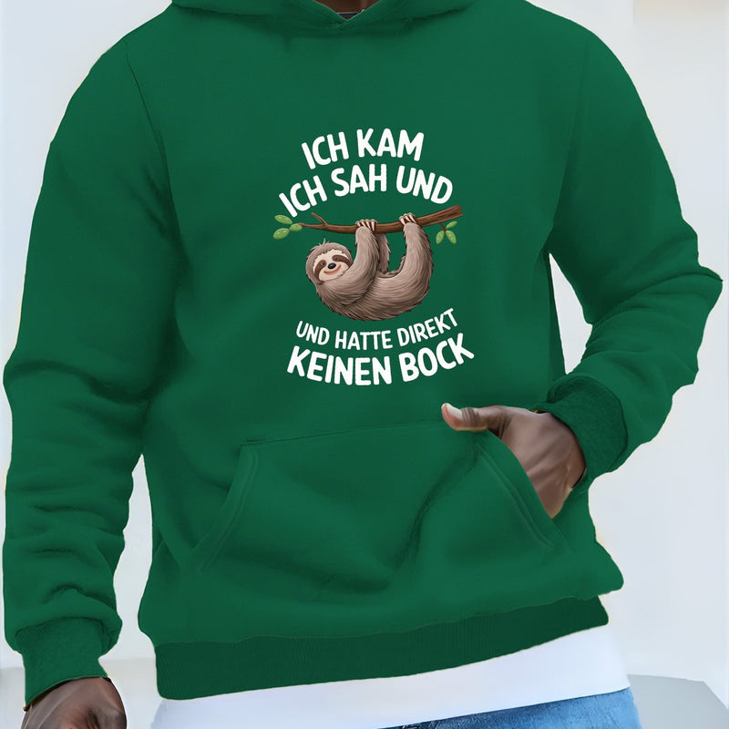 Men’s Hooded Sweatshirt German Sloth.