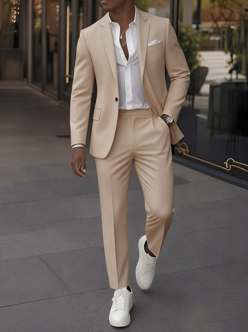 Men’s 2pcs Classic Suit Set.