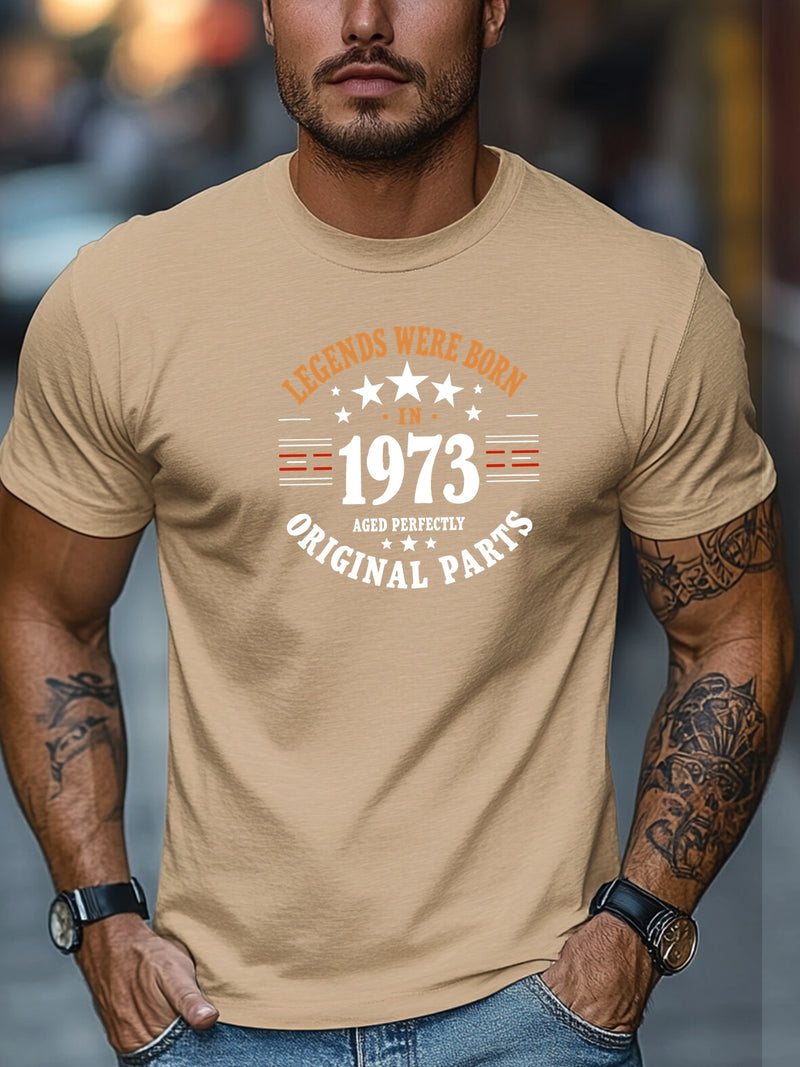 Men's Casual Crew Neck Short T-Shirt.