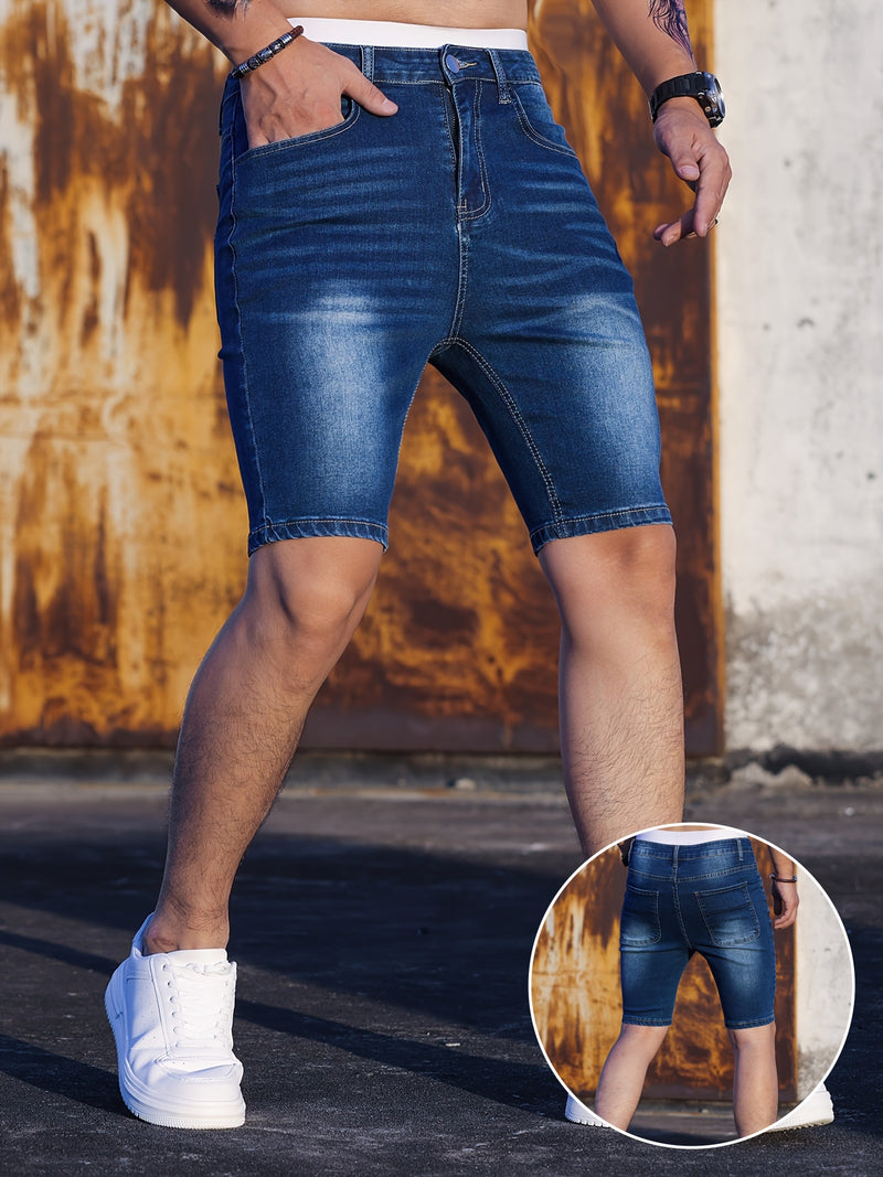 Men's Stretch Denim Shorts.