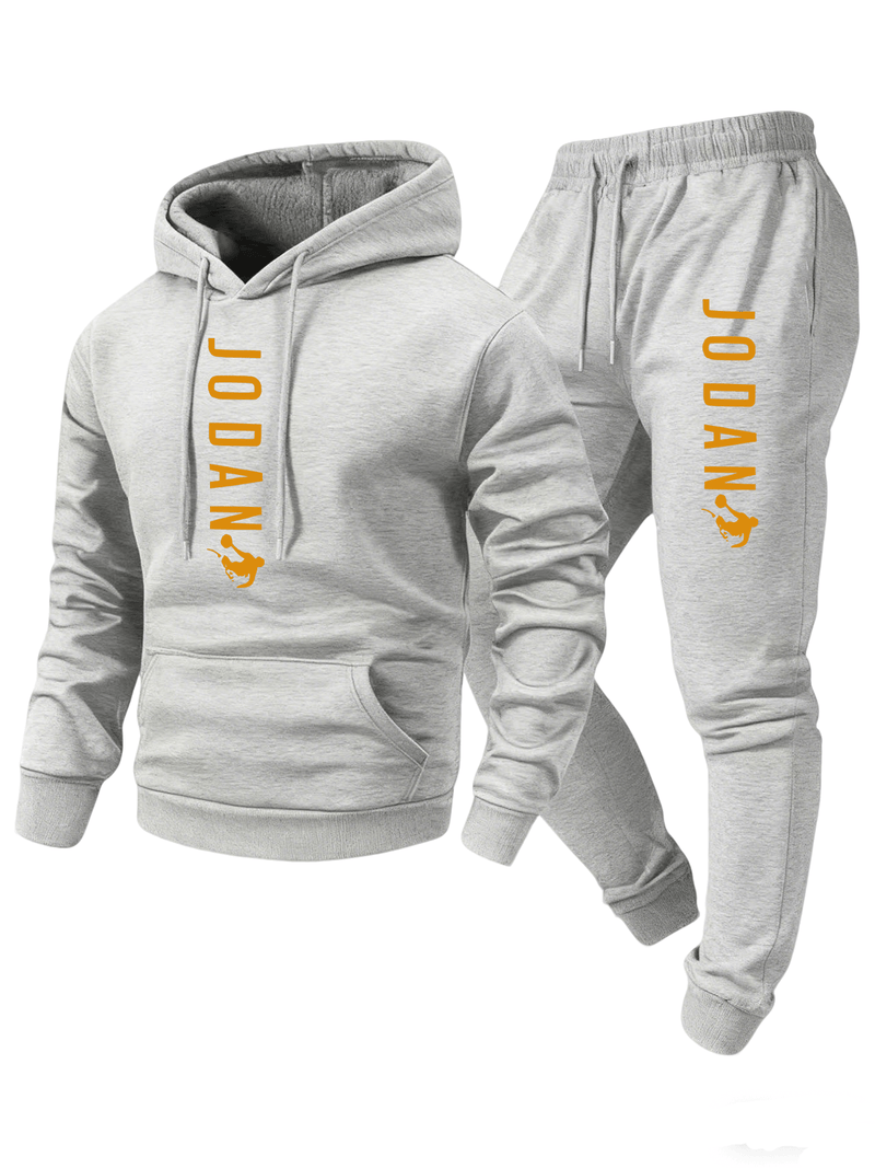 Autumn/Winter Men's -Lined Thick Hooded Sweatshirt and Jogger.